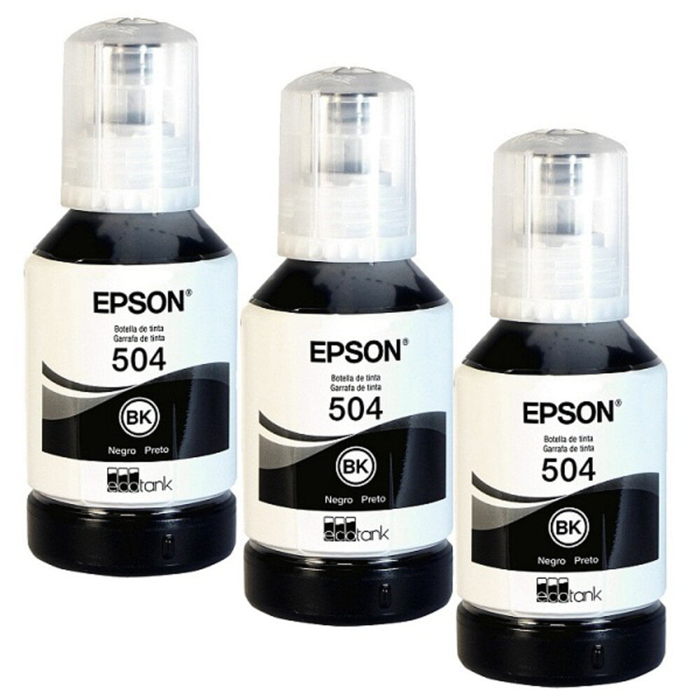 Botella de Tinta Epson T504120-Al Negro L4150/L14150