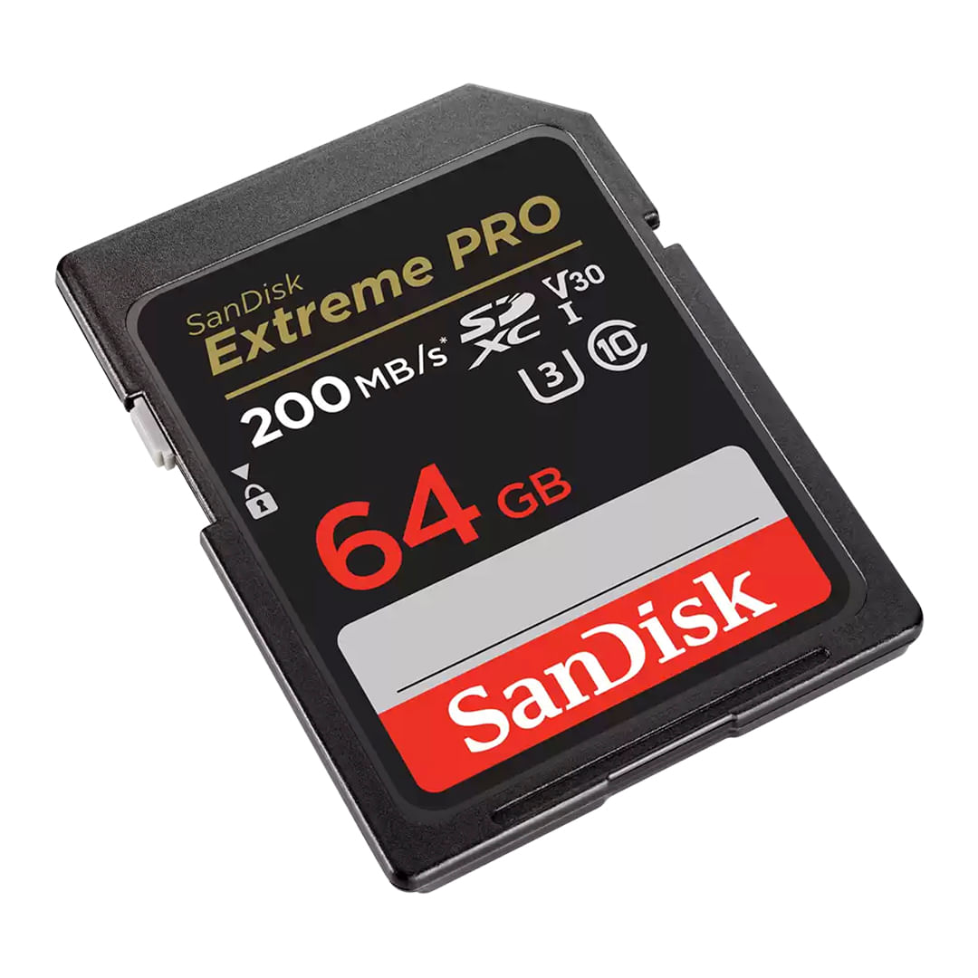 Memoria SD Sandisk Extreme Pro 64Gb 4K UHS-I C10 U3 200 Mbs