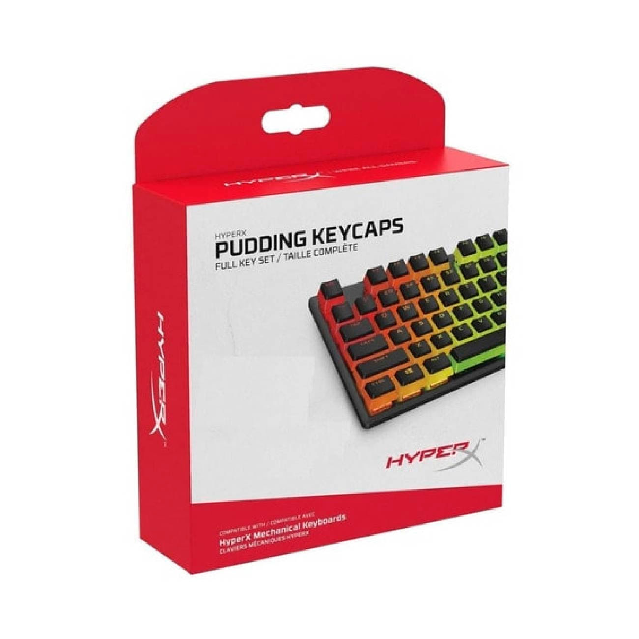 Teclas Hyperx Pudding Keycaps para teclados mecánicos HKCPXA-BK-LA/G