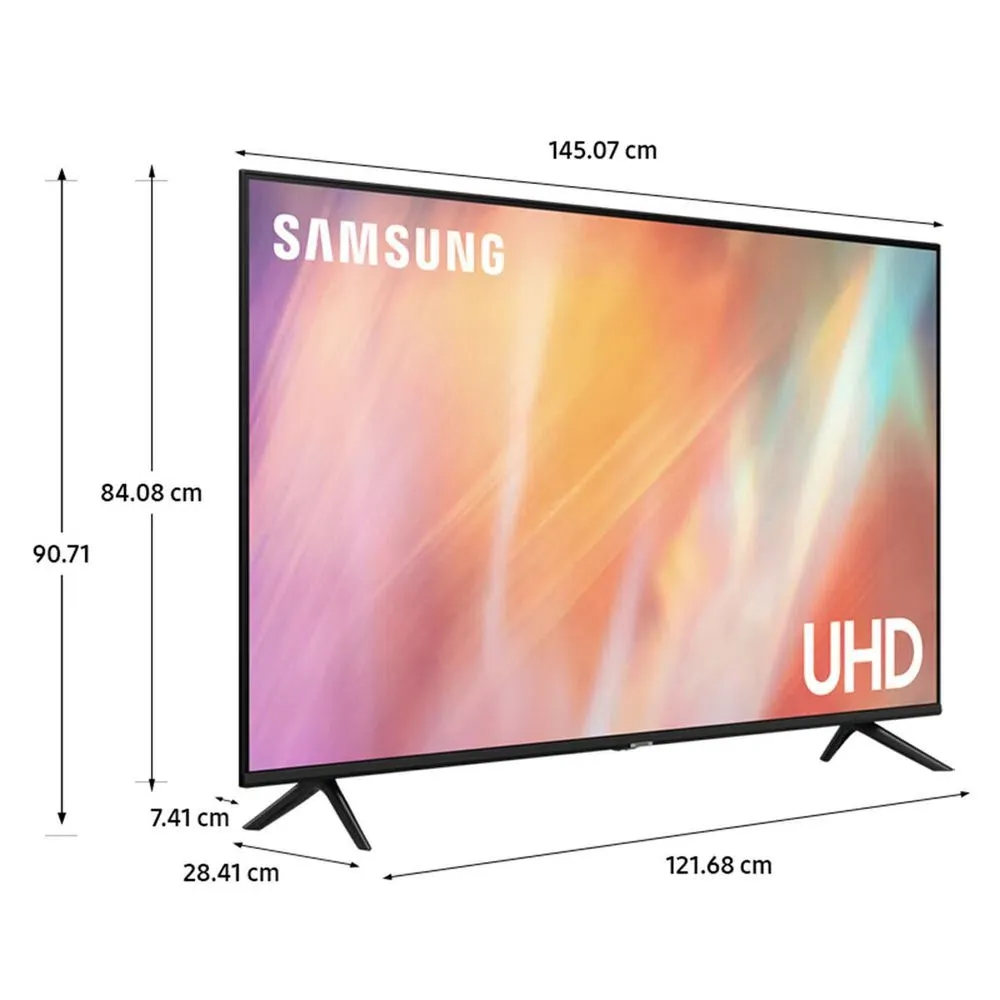 Televisor Smart Samsung UHD 4K 65 UN65AU7090 - Negro