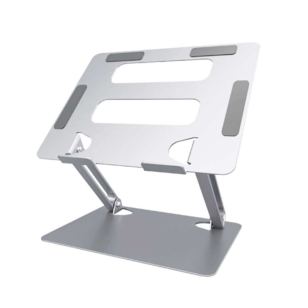 Soporte de Escritorio S&T HL303 para Laptop Plegable Aluminio Ergonómico Silver
