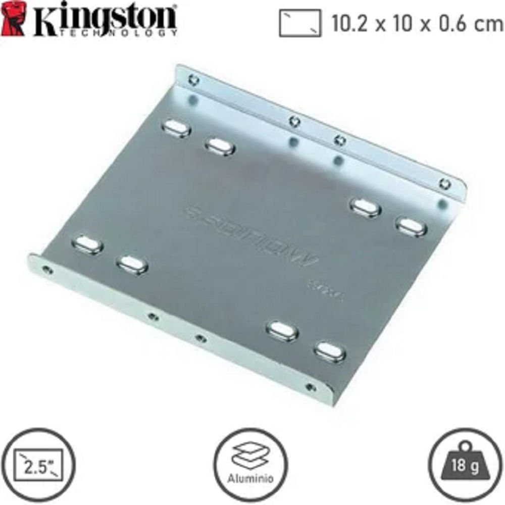 Soporte Adaptador de Disco Duro 2.5 SSD Kingston