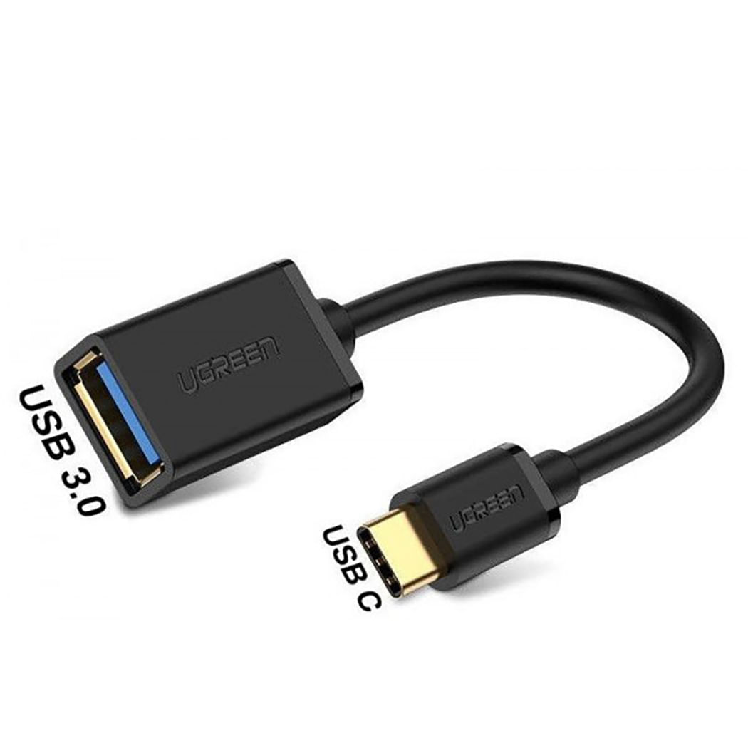 Cable Adaptador OTG Ugreen USB 3.0 Hembra a USB Tipo C Macho 0.15 metros