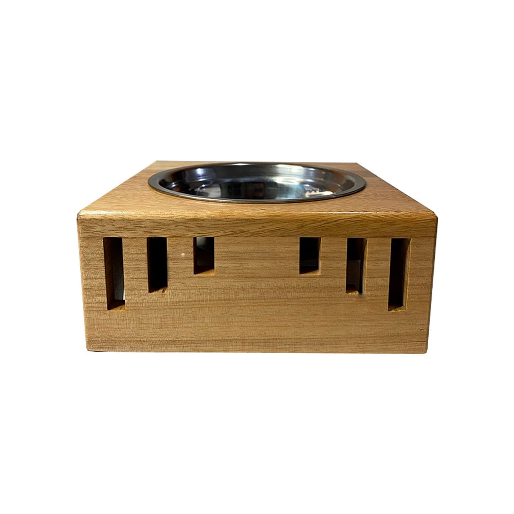 Comedero Para Mascota Sami Store de Madera Cachimbo