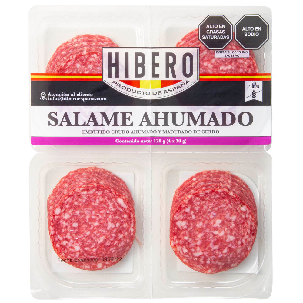 Salame Ahumado HIBERO Paquete 120g