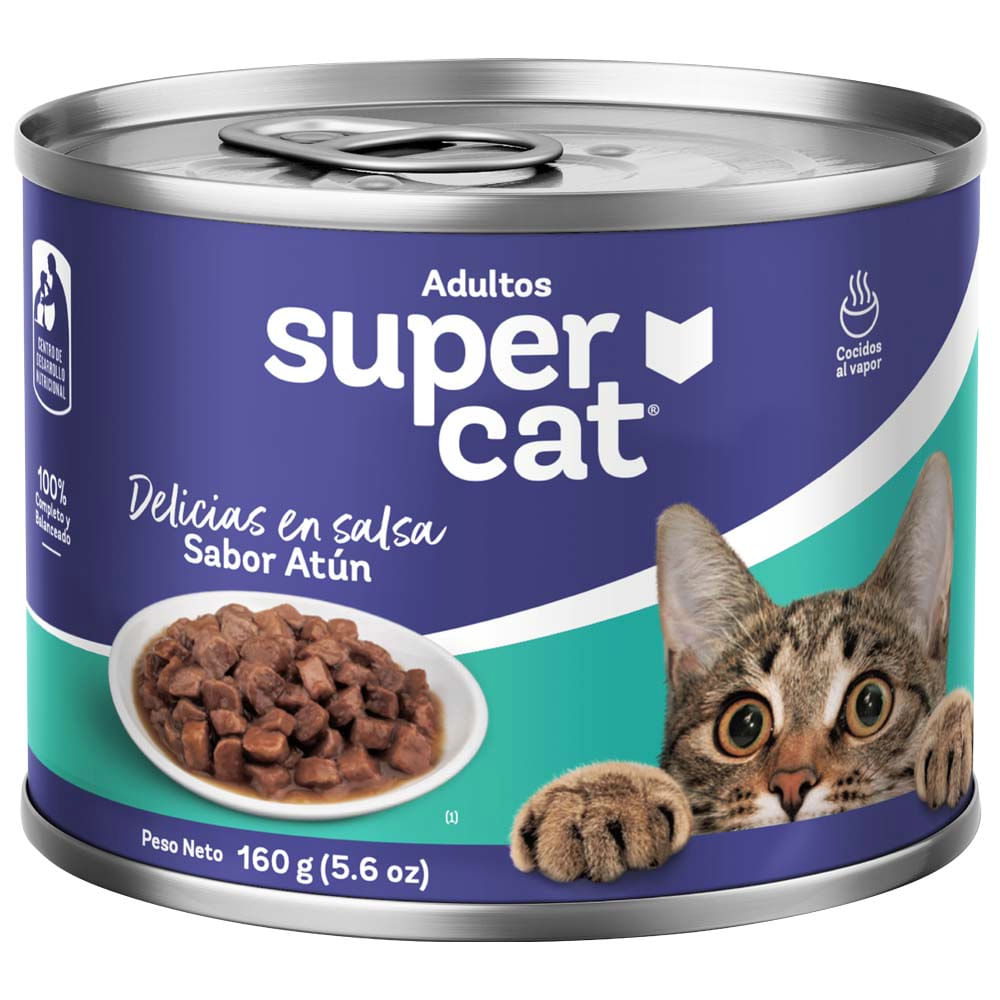 Comida para Gatos SUPERCAT Adulto Atún Lata 160g