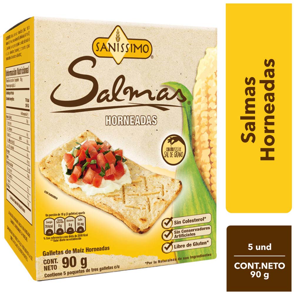 Galletas de Maiz SALMAS Paquete 90g