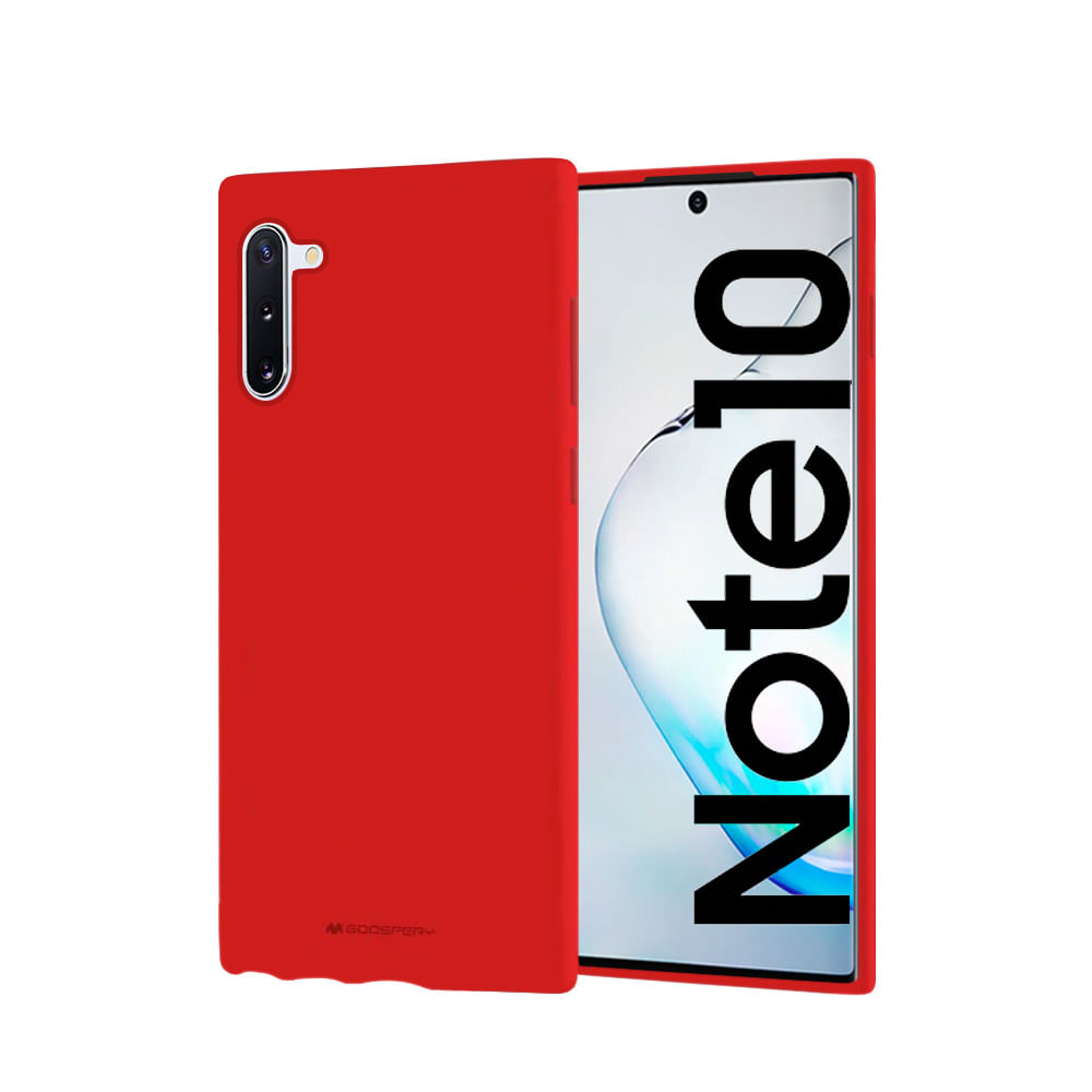 Funda / Case para Samsung Note 10 Soft Feeling Goospery Antishock Rojo Resistente a caídas