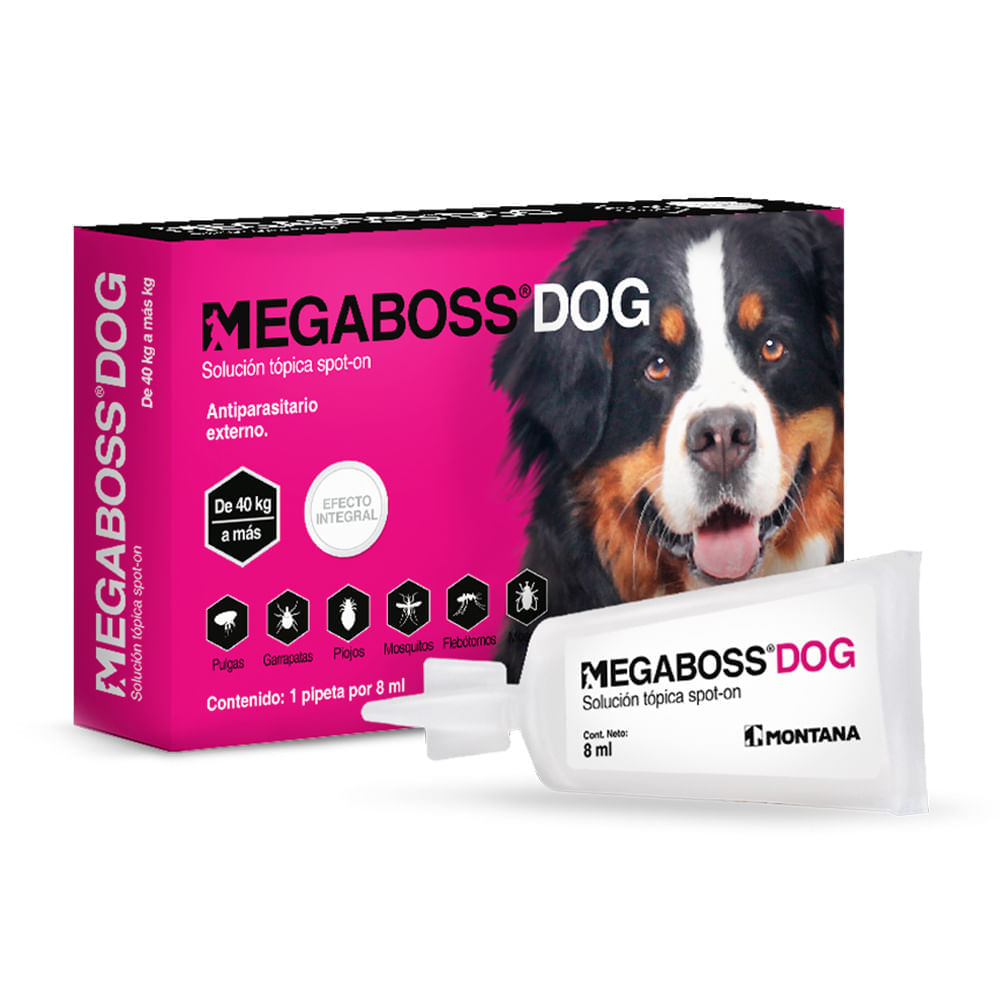 Mega Boss Dog antiparasitario pipeta 8ml