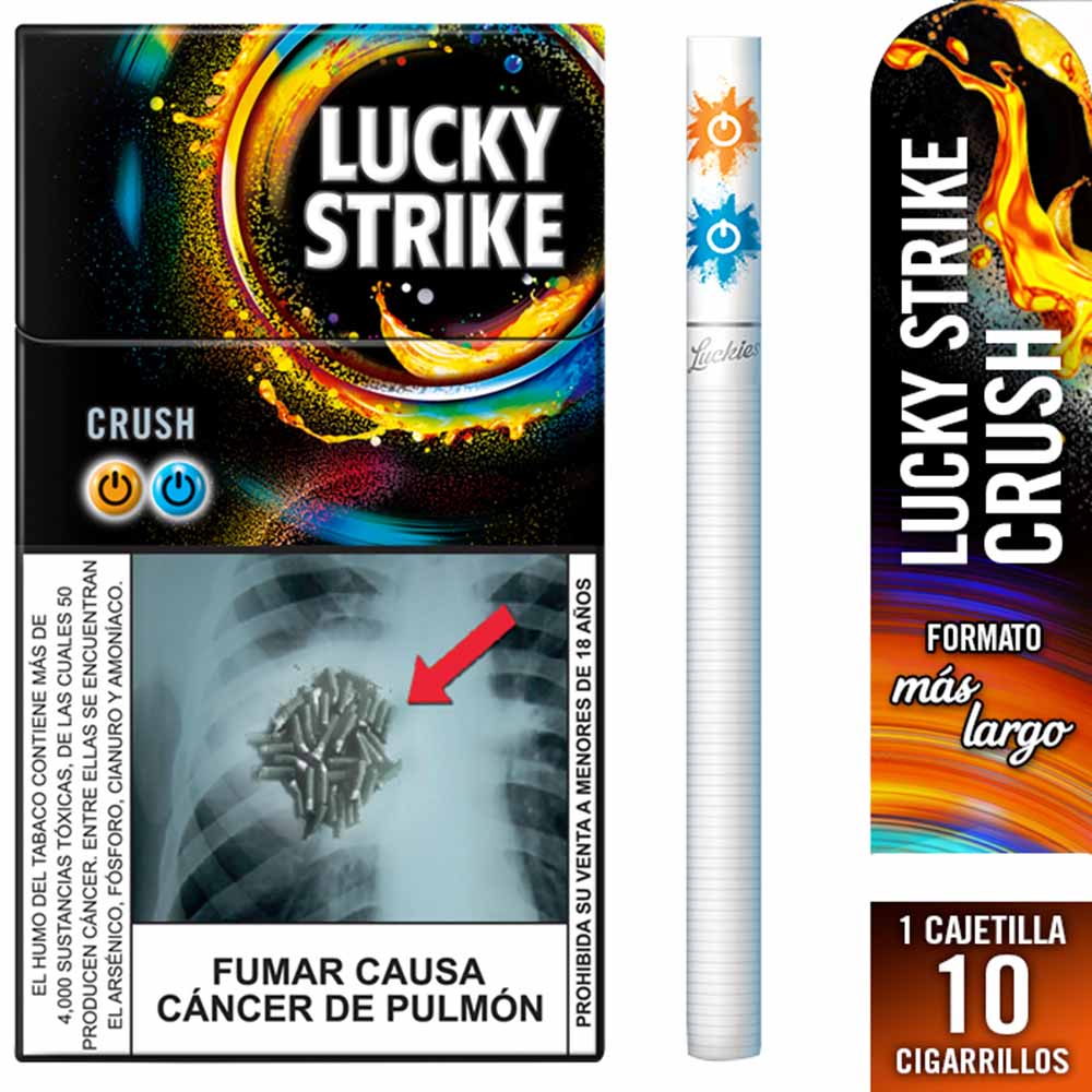 Cigarro LUCKY STRIKE Crush Slim Caja 10un