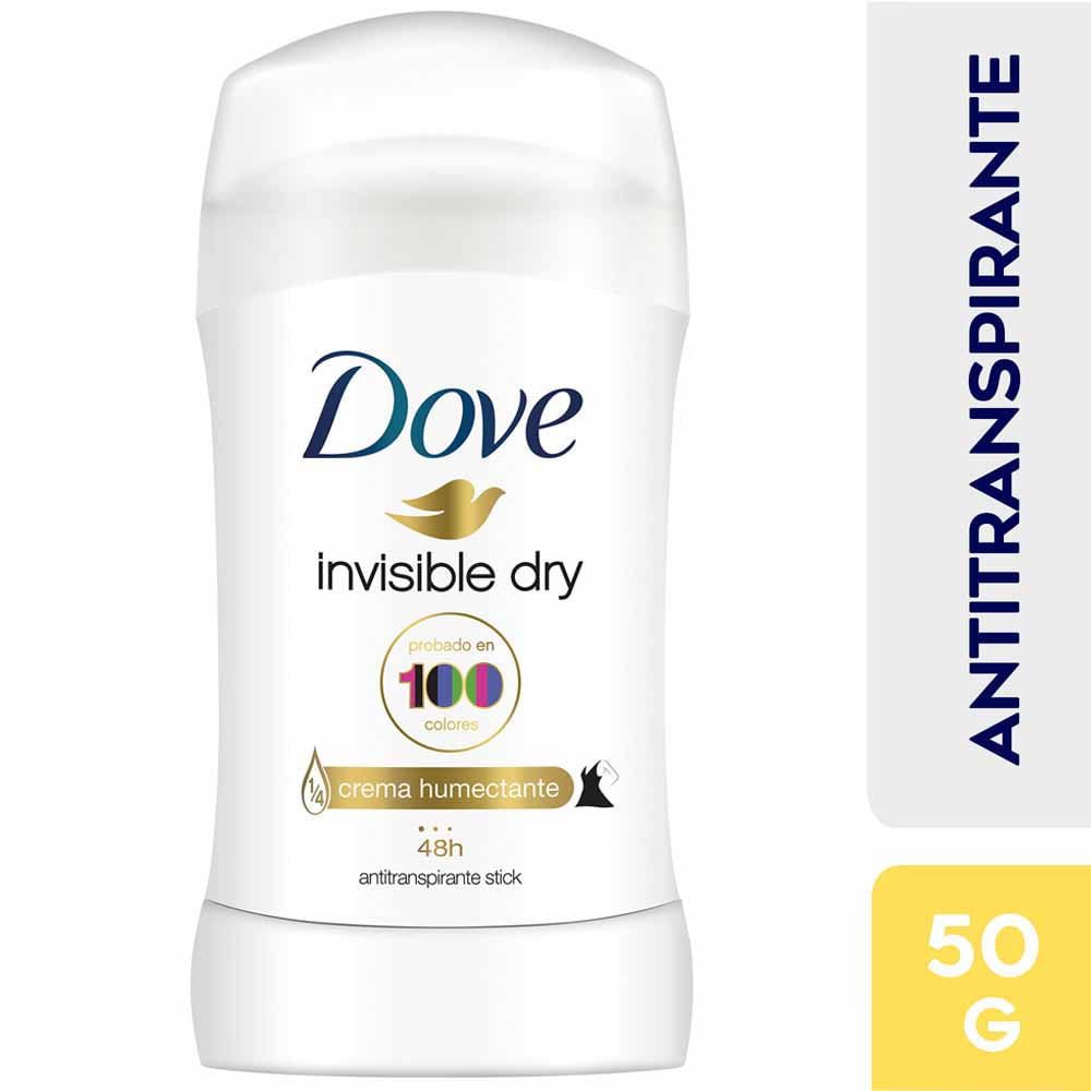 Desodorante para mujer en Barra para Mujer DOVE Invisible Dry Frasco 50g