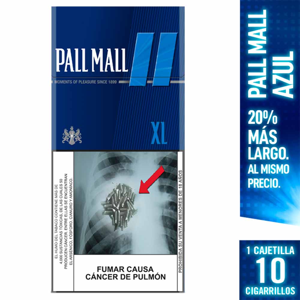 Cigarro PALL MALL Blue XL Caja 10un