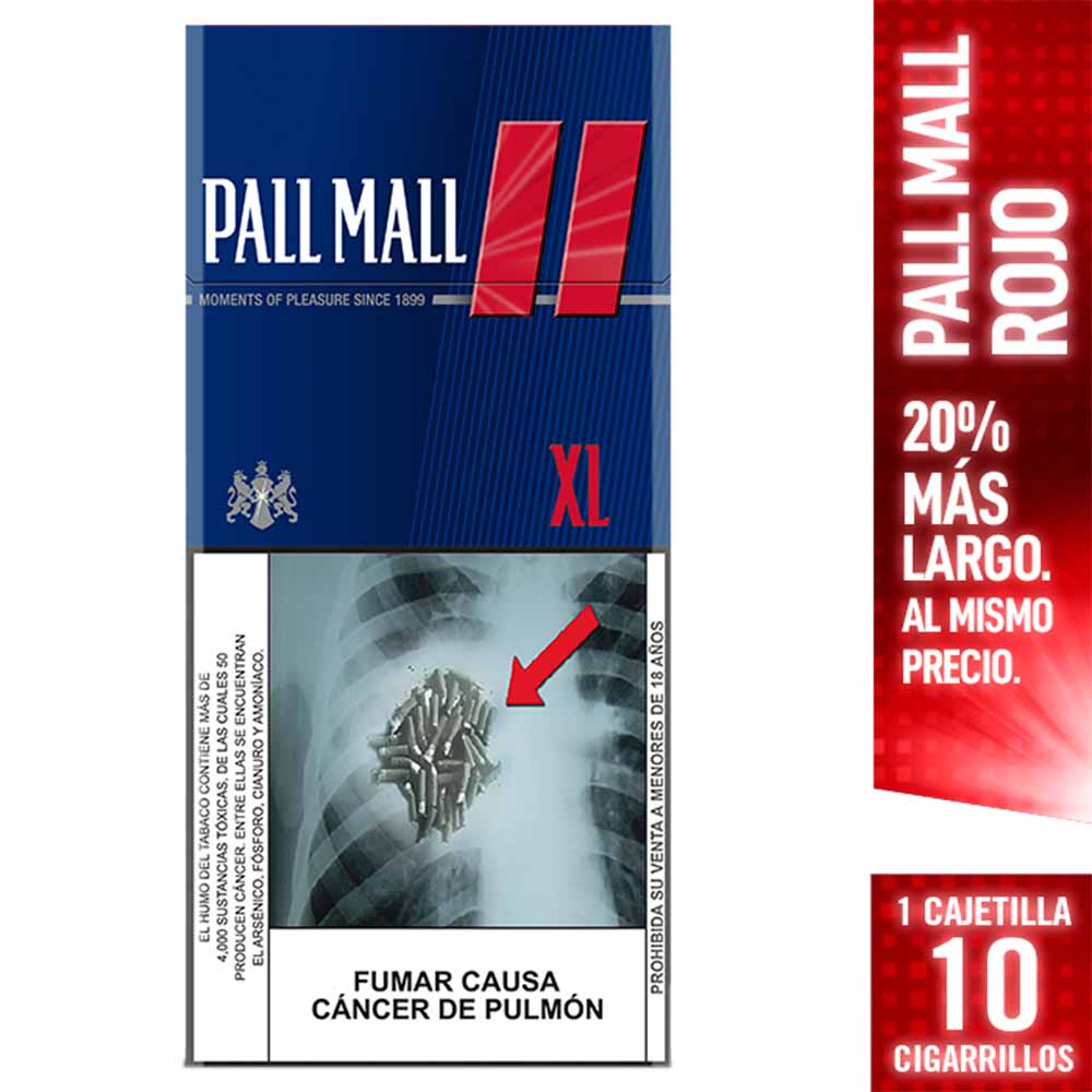 Cigarro PALL MALL Red XL Caja 10un