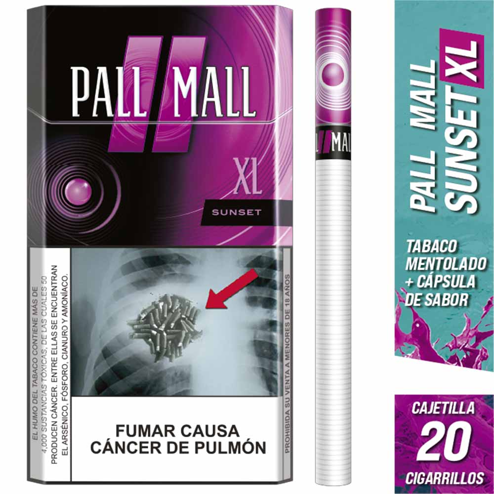 Cigarro PALL MALL XL Sunset Caja 20un
