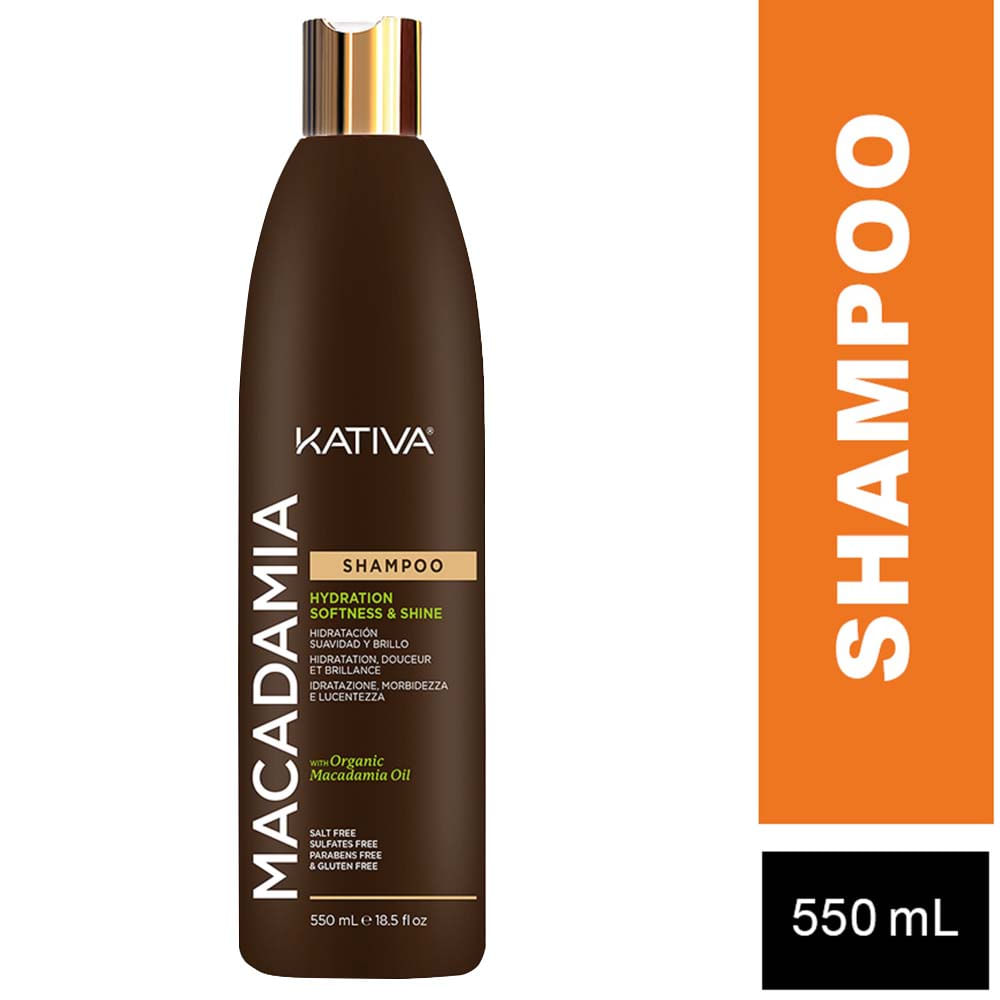 Shampoo KATIVA Macadamia Frasco 550ml