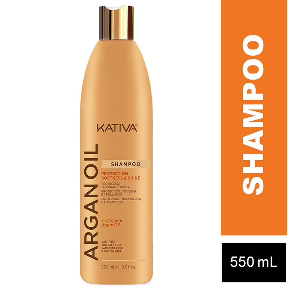 Shampoo KATIVA Argan Oil Frasco 550ml