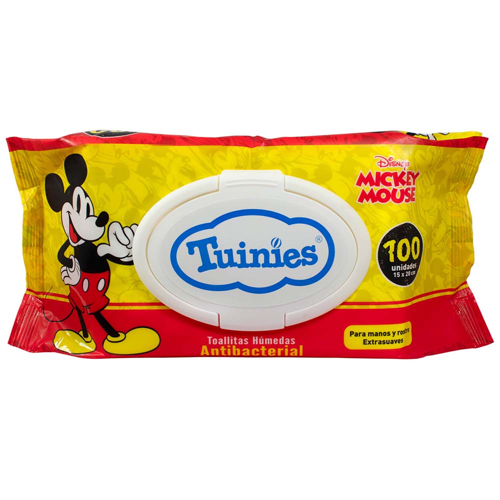 Toallitas Húmedas TUINIES Mickey Mouse Paquete 100un