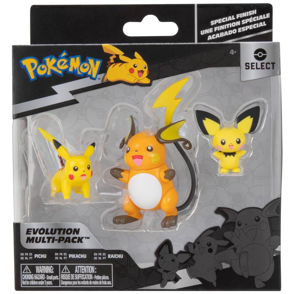 Multipack Evolución POKEMON Pikachu 3un