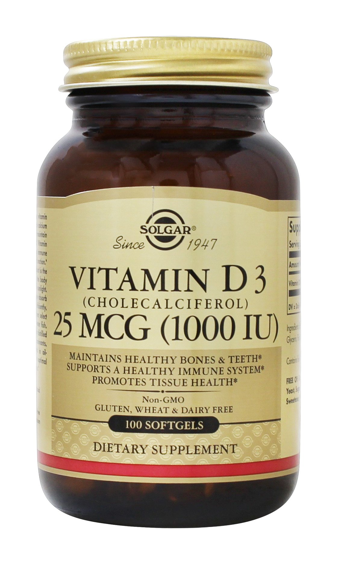 Vitamina D3 Solgar Cápsulas