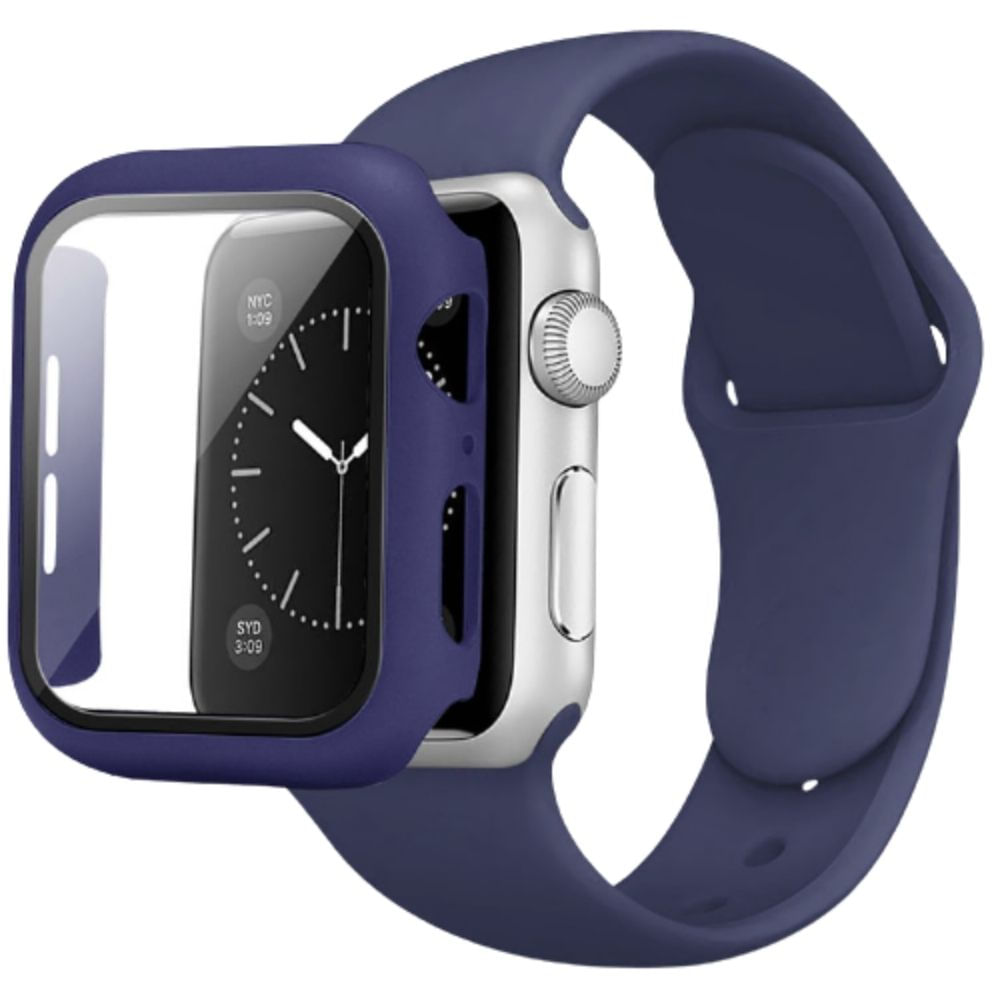 Kit Correa + Case + Mica para Apple Watch 44 mm Purpura