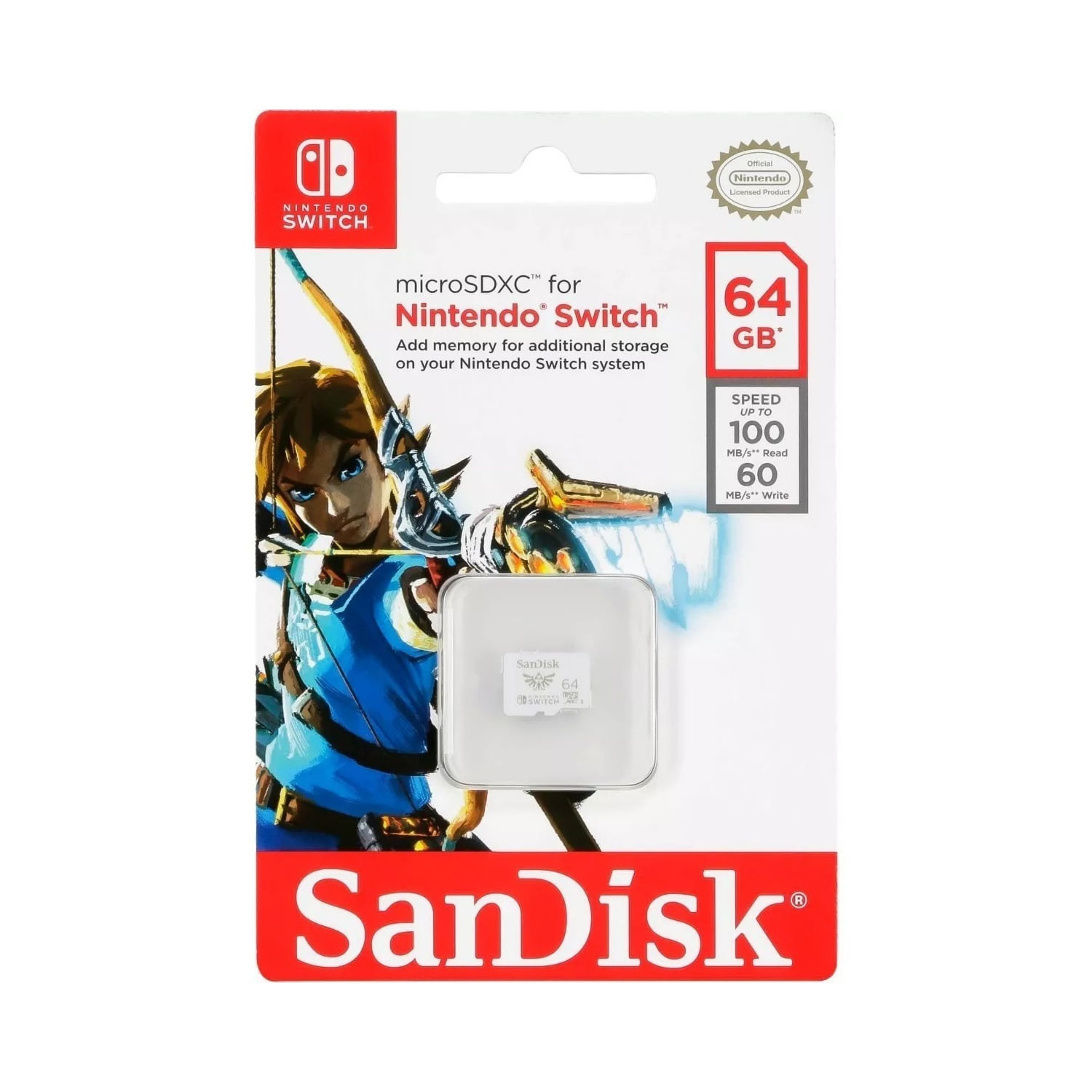 Memoria Micro SDXC Sandisk 64GB UHS para Nintendo Switch