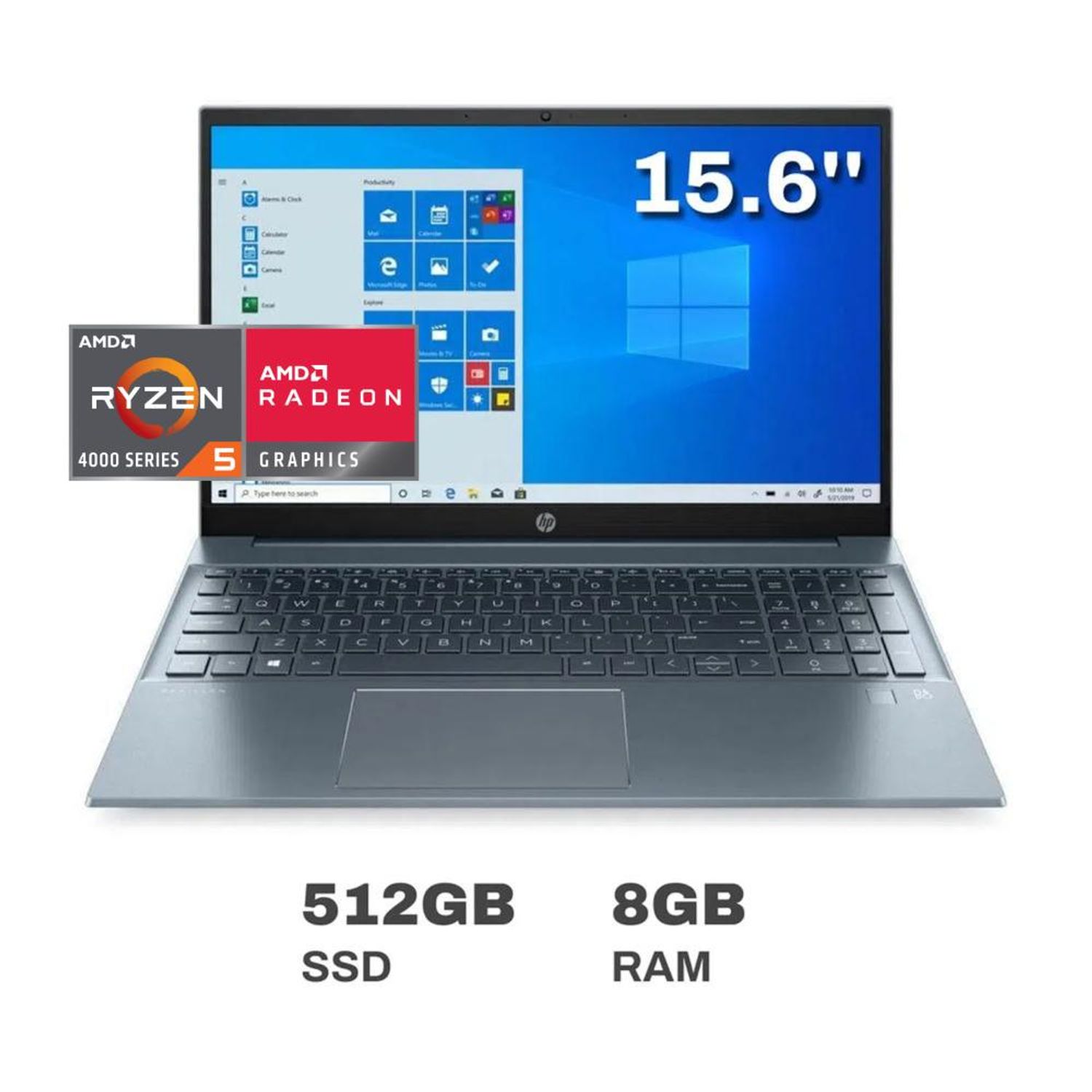 Laptop HP Pavilion 15-eh0022la AMD Ryzen 5 8GB RAM 512GB SSD 15.6"