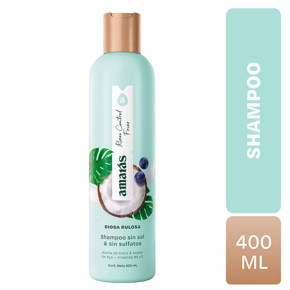 Shampoo AMARÁS Diosa Rulosa Frasco 400ml
