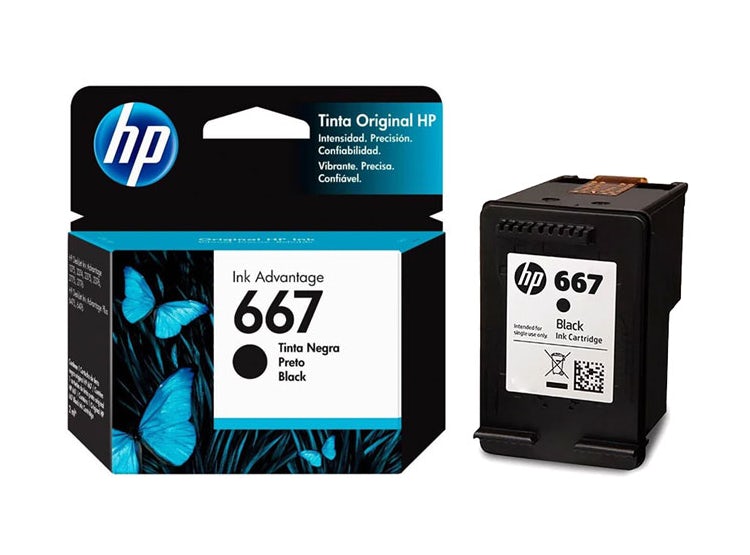 Cartucho de tinta HP Original Ink Advantage 667, negro