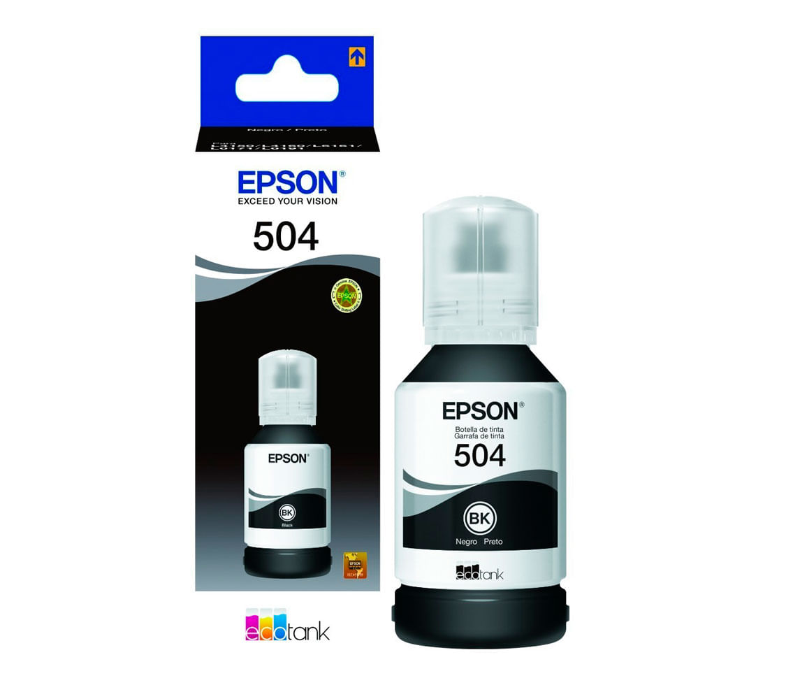 Tinta Epson T504 Color Negro Original