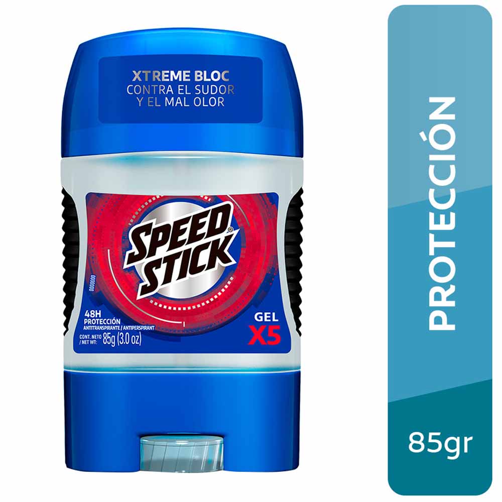 Desodorante en Gel para Hombre SPEED STICK Active x5 Frasco 85g