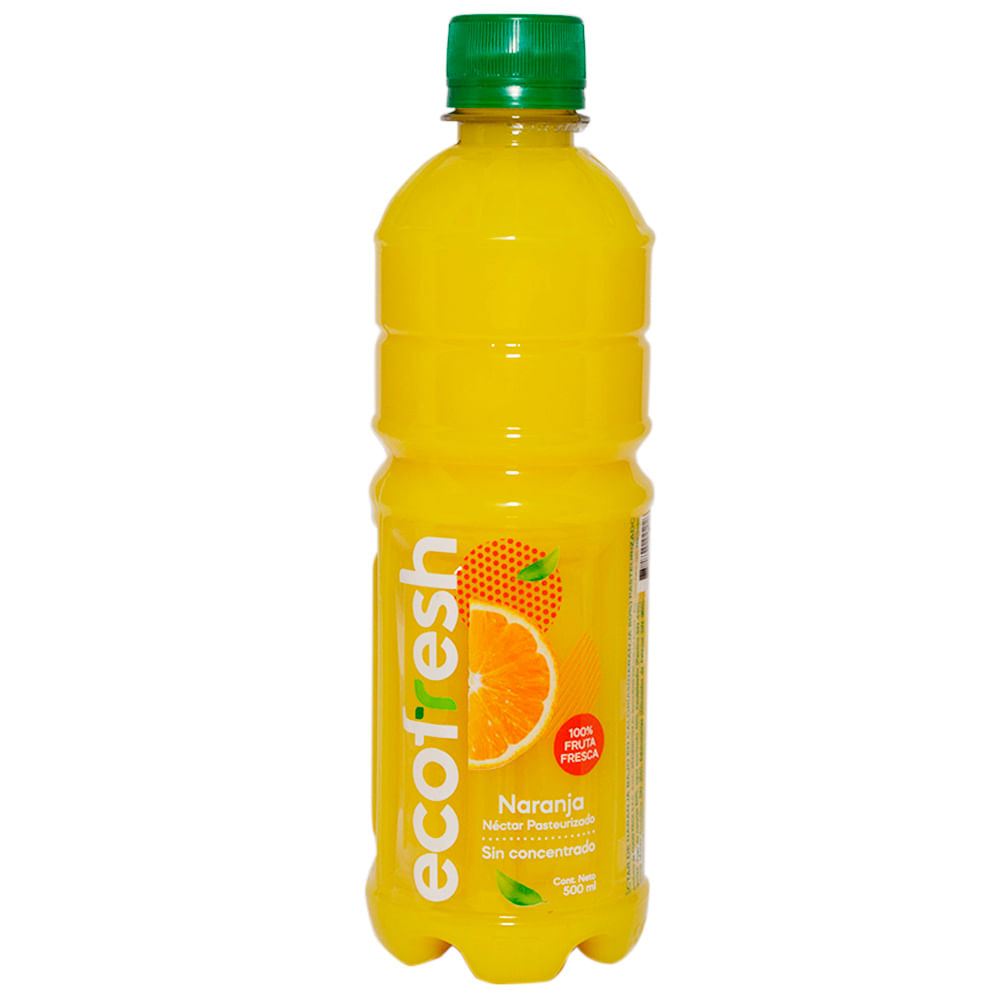 Jugo Nectar de Naranja ECOFRESH Botella 500ml