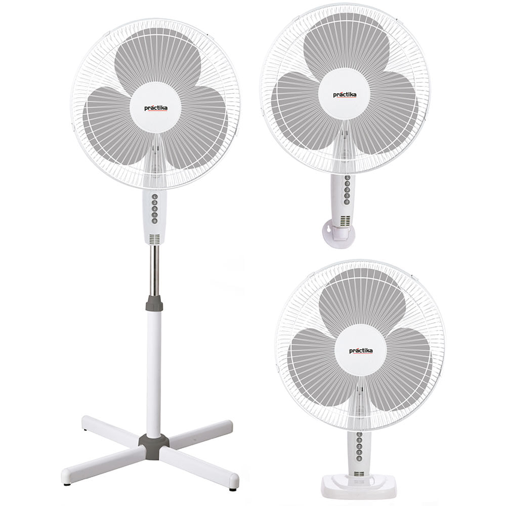 Ventilador de Pie PRACTIKA Altea 16'' Blanco