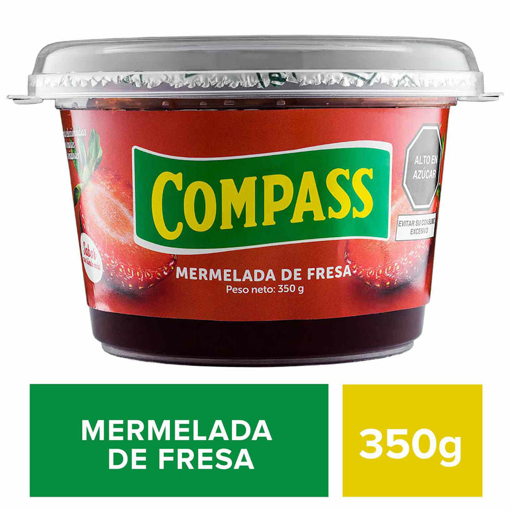 Mermelada COMPASS Fresa Pote 350g