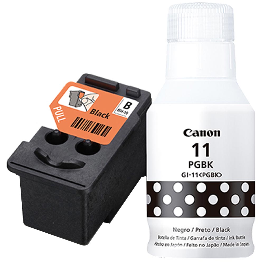 Kit CANON Cabezal Bh-10 Negro + Tinta Gi-11 Pgbk