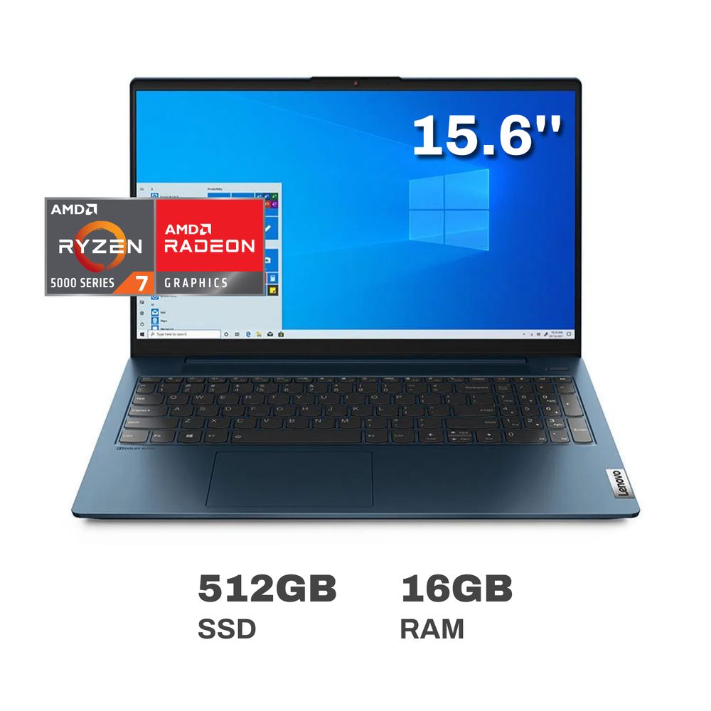 Laptop Lenovo IdeaPad 5 AMD Ryzen 7 16GB RAM 512GB SSD 15.6"