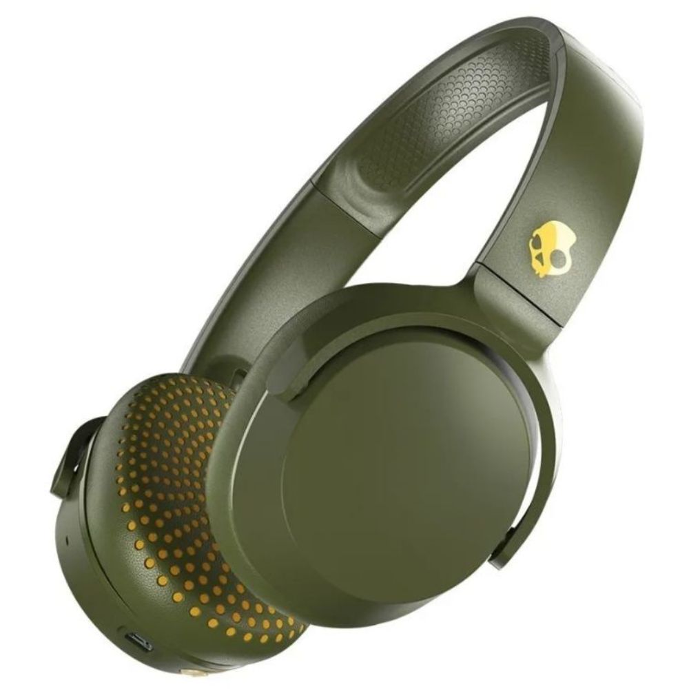 Audífono Original Skullcandy Riff Bluetooth 12 Horas Carga Rápida - Verde Militar