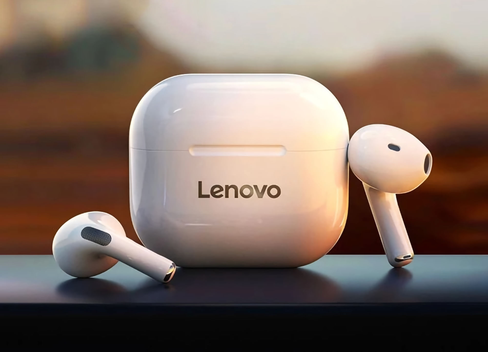 Audífonos Bluetooth Lenovo LP40 Blanco