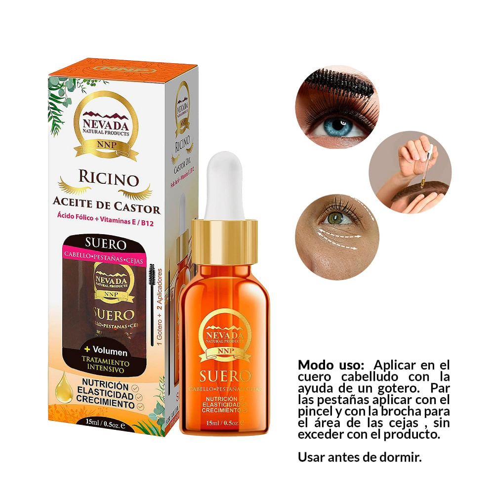 Ricino Aceite de Castor Nevada Natural Products 15ml