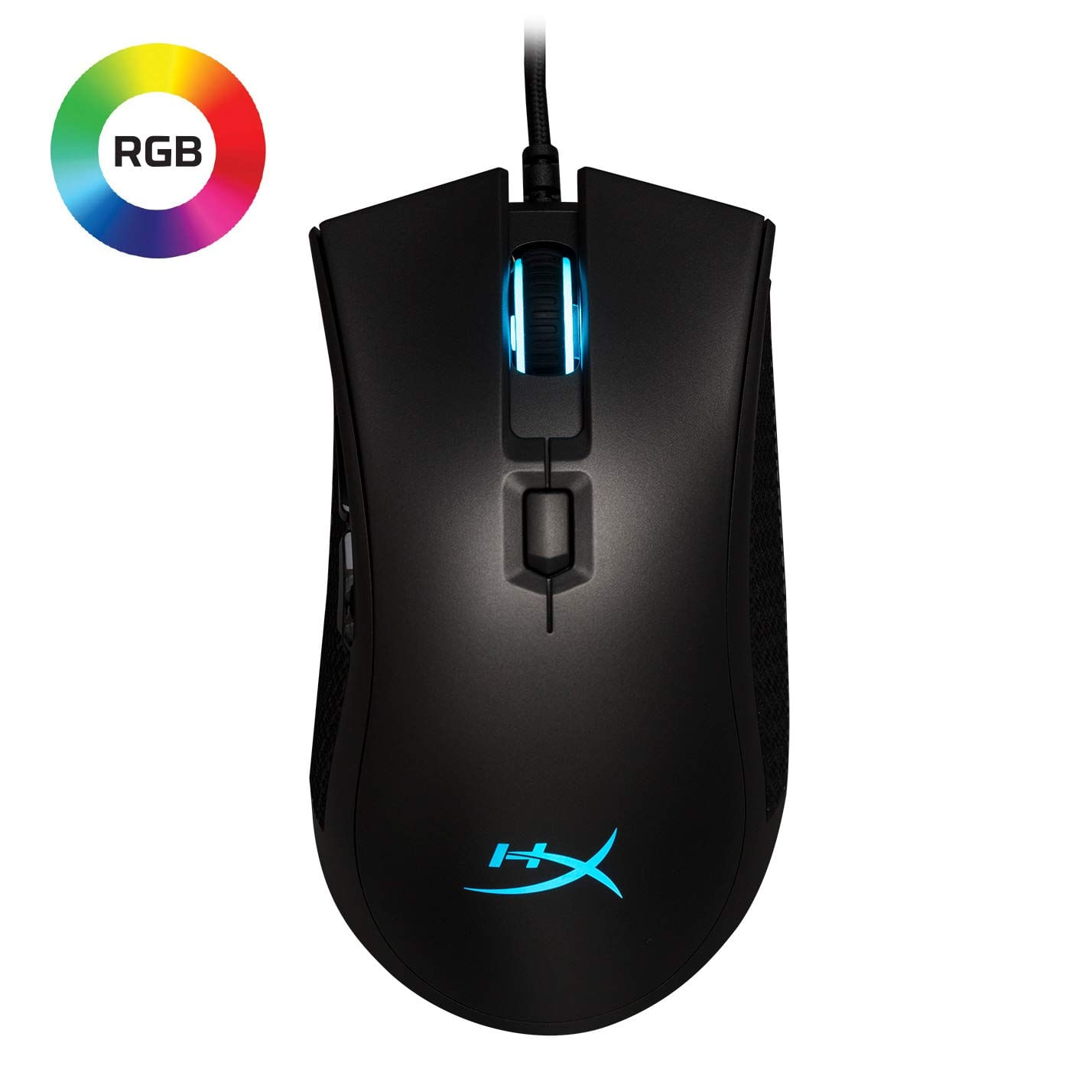 Mouse Gaming Light Effects HyperX Pulsefire FPS Pro Pixart 3389 Up 16000 DPI 6 Botones HX-MC003B