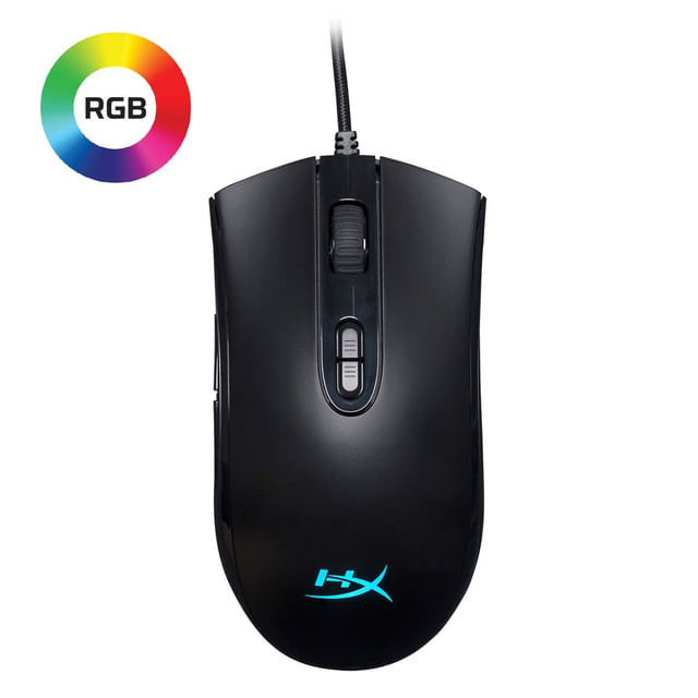 Mouse Light Effects HyperX Pulsefire Core RGB Gaming Pixart 3327 Sensor up to 6200 DPI HX-MC004B