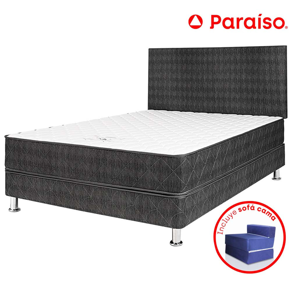 Dormitorio PARAISO Lifestyle 2 Plz + Sofá Cama + 2 Almohadas + Protector