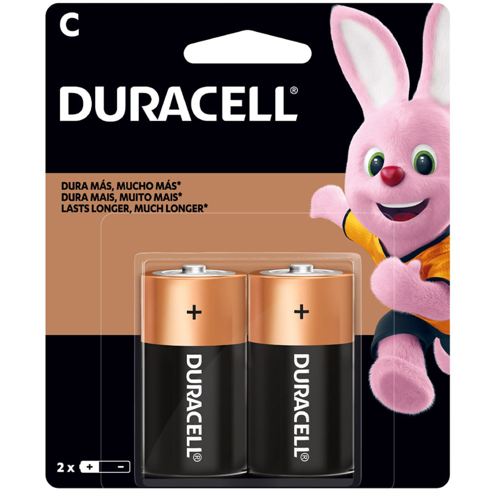 Pilas y baterias DURACELL Medianas Paquete 2Un