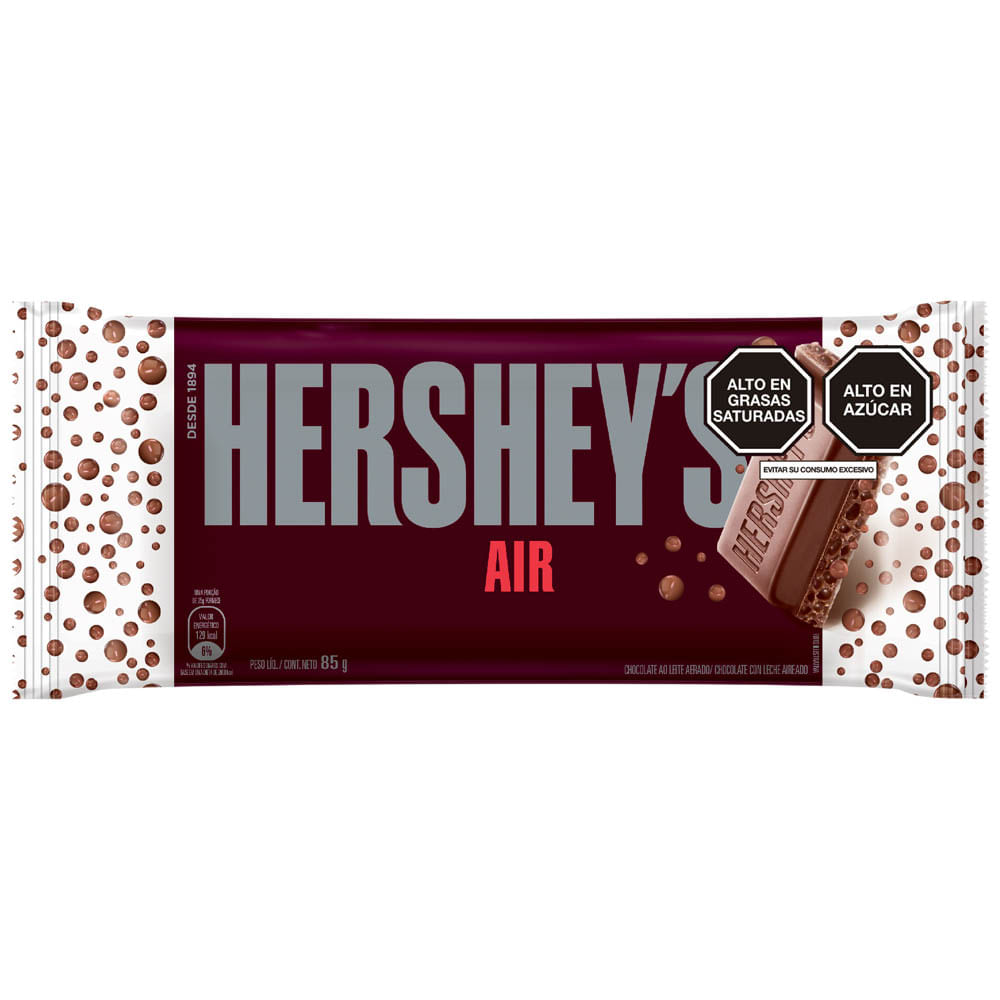 Barra de Chocolate HERSHEY'S Air Paquete 85g