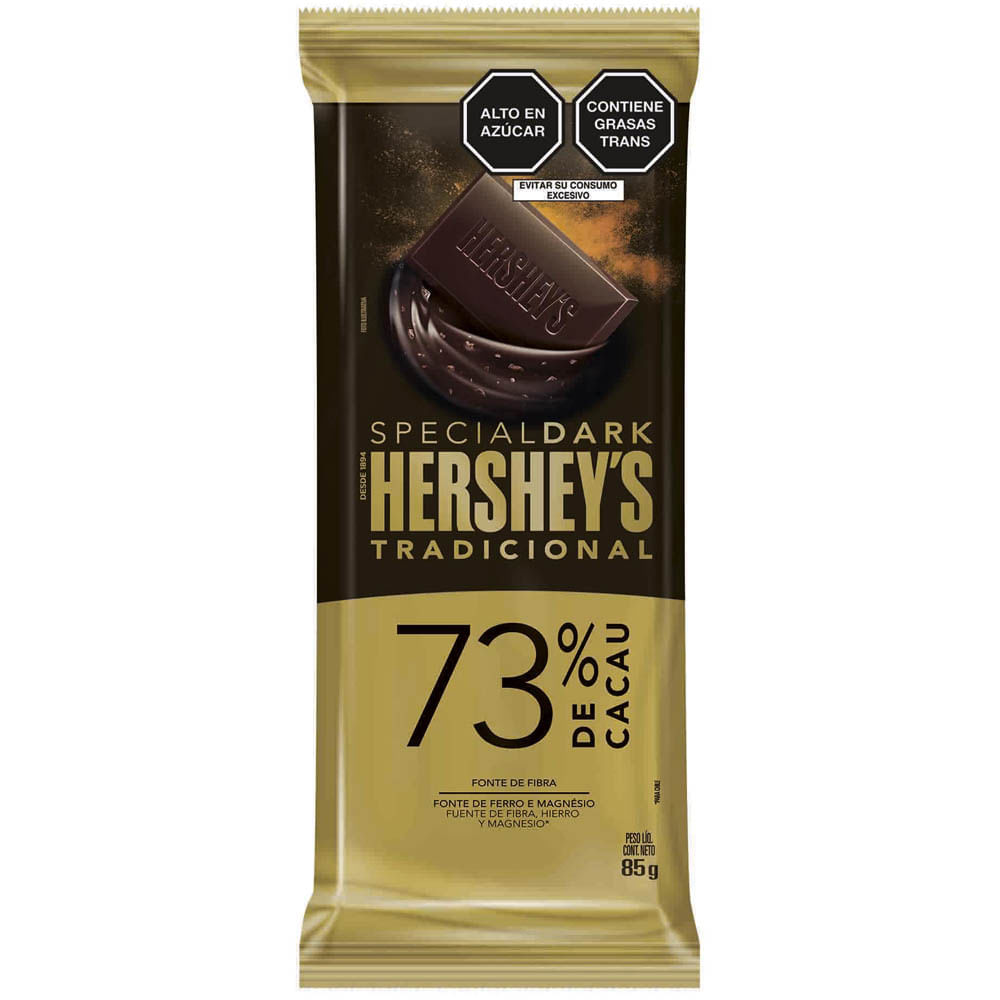 Barra HERSHEY'S Dark 73% Cacao Caja 85g