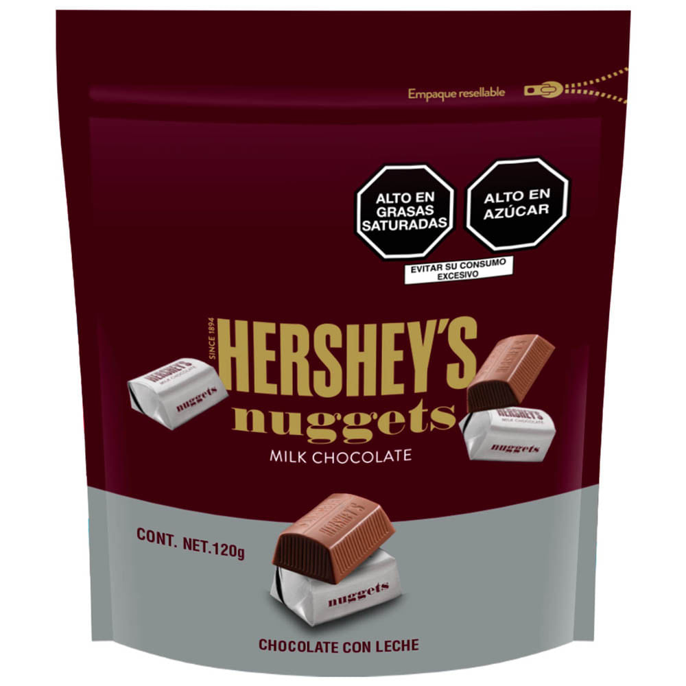 Chocolate con Leche HERSHEY'S Nuggets Paquete 120g