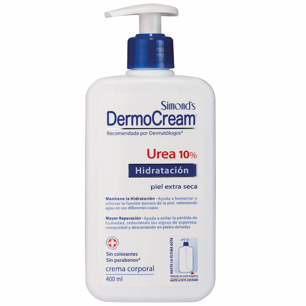 Crema Corporal SIMOND'S Dermocream Urea Frasco 400ml