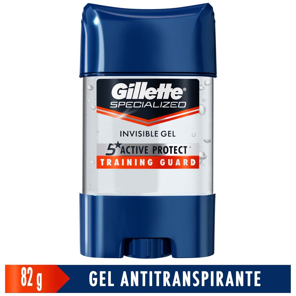 Gel Invisible Antitranspirante para hombre GILLETTE Specialized Training Guard Frasco 82g