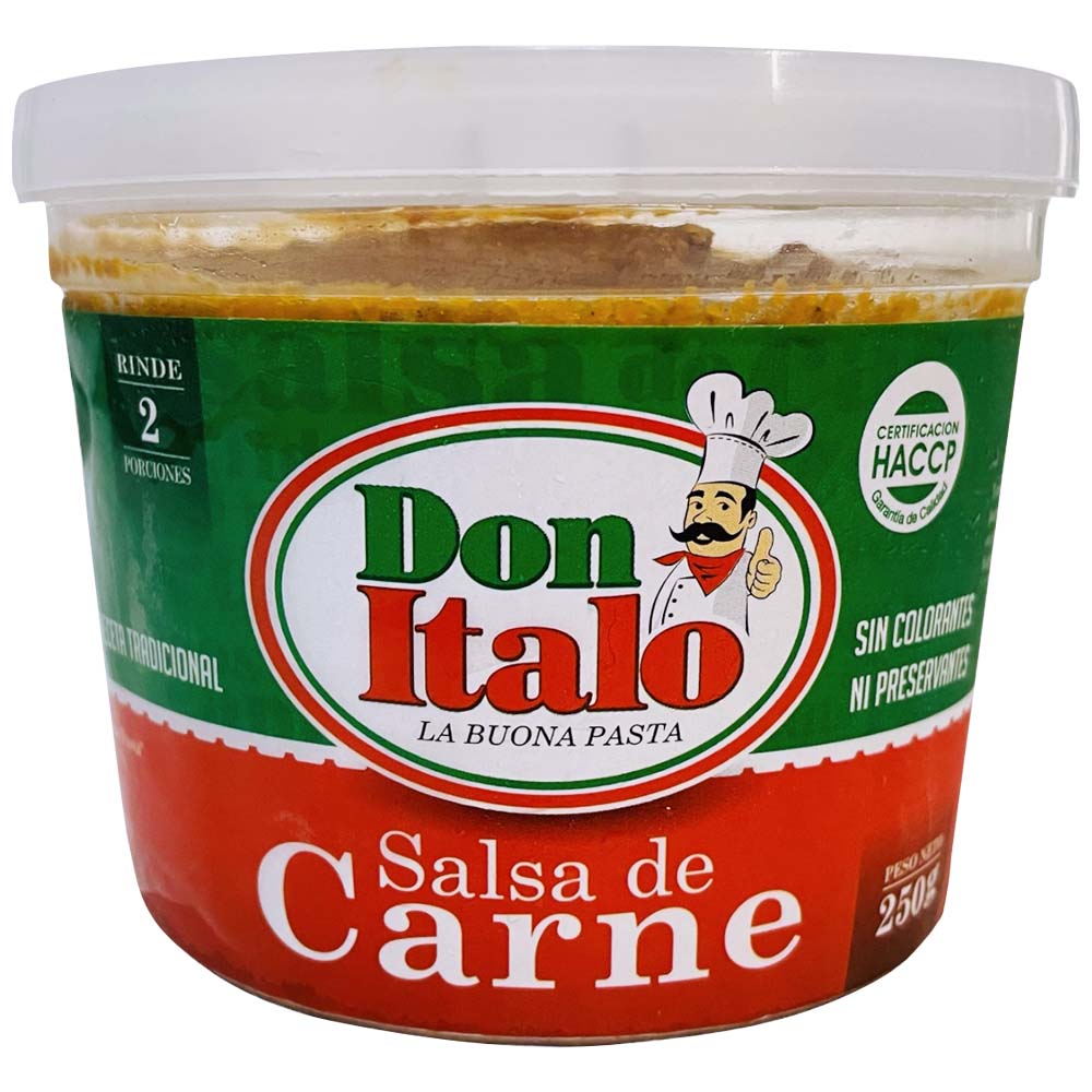 Salsa DON ITALO de Carne Pote 250g