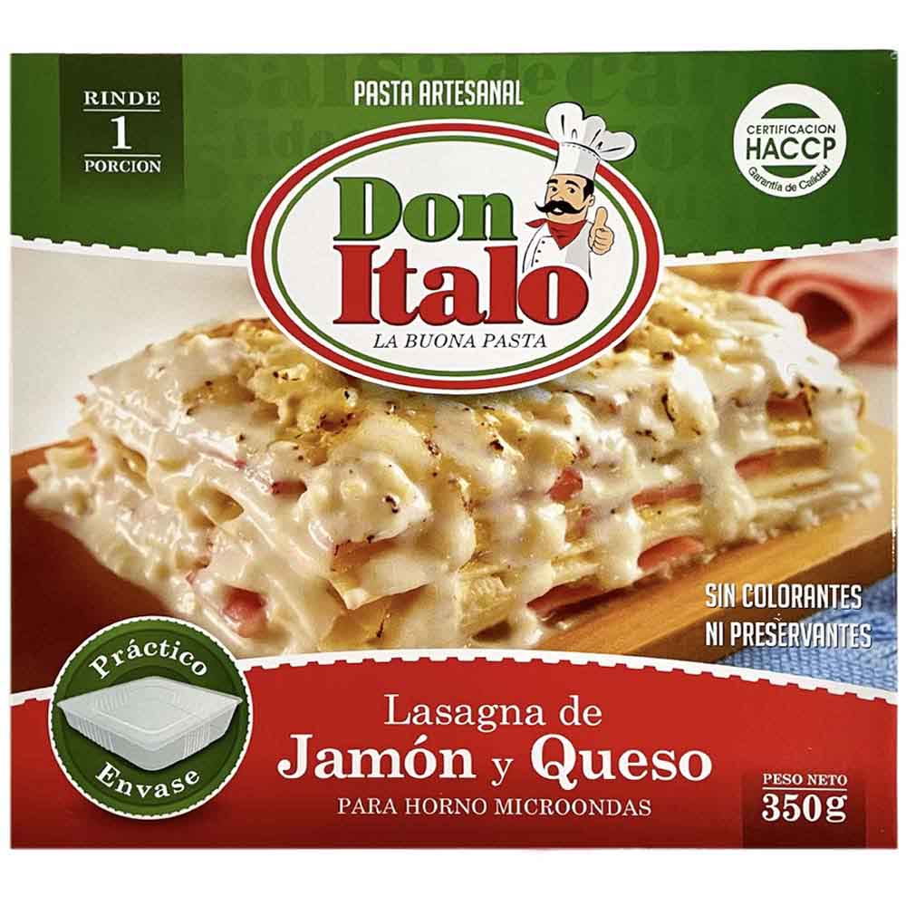 Lasagna DON ITALO de Jamón y Queso Caja 350g