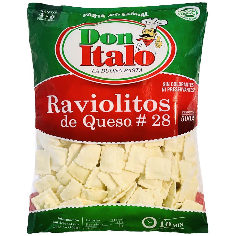 Raviolitos DON ITALO de Queso Paquete 500g